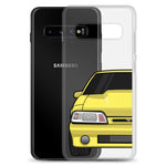 87-93 Yellow Foxbody Samsung Case (Front) - 5ohNation