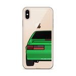 87-93 Green Hatchback iPhone Case (Rear) - 5ohNation