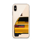 87-93 Orange Hatchback iPhone Case (Rear) - 5ohNation
