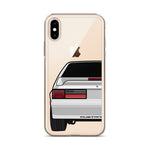 87-93 Silver Hatchback iPhone Case (Rear) - 5ohNation