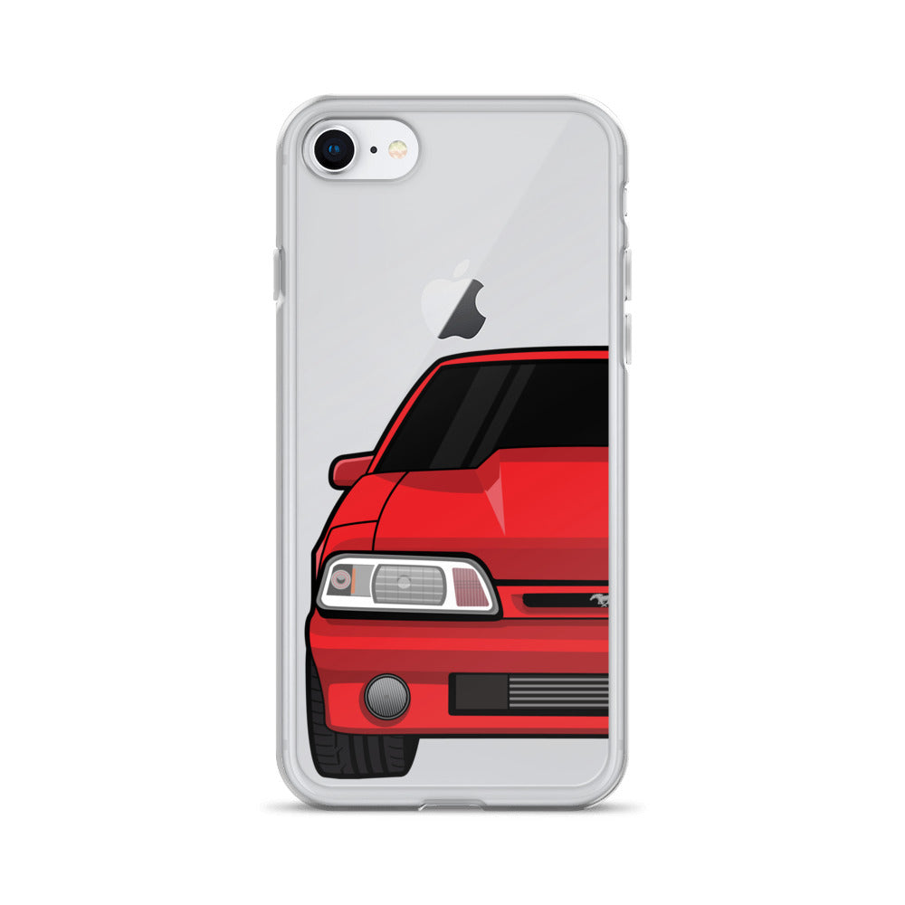 87-93 Red Foxbody iPhone Case (Front) - 5ohNation