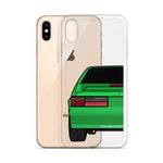 87-93 Green Hatchback iPhone Case (Rear) - 5ohNation