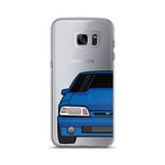 87-93 Blue Foxbody Samsung Case (Front) - 5ohNation