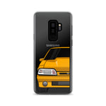 87-93 Orange Foxbody Samsung Case (Front) - 5ohNation