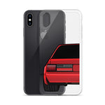 88-93 Notchback Red iPhone Case (Rear) - 5ohNation