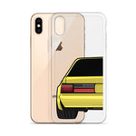 88-93 Notchback Yellow iPhone Case (Rear) - 5ohNation