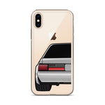 88-93 Notchback Silver iPhone Case (Rear) - 5ohNation