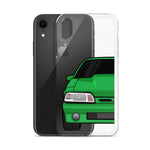 87-93 Green Foxbody iPhone Case (Front) - 5ohNation