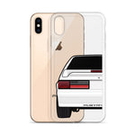 87-93 White Hatchback iPhone Case (Rear) - 5ohNation