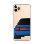 88-93 Notchback Blue iPhone Case (Rear) - 5ohNation