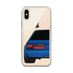88-93 Notchback Blue iPhone Case (Rear) - 5ohNation