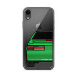 87-93 Green Hatchback iPhone Case (Rear) - 5ohNation