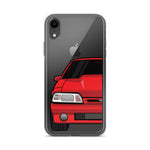 87-93 Red Foxbody iPhone Case (Front) - 5ohNation