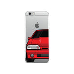 87-93 Red Foxbody iPhone Case (Front) - 5ohNation