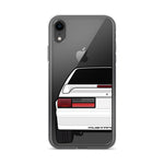 87-93 White Hatchback iPhone Case (Rear) - 5ohNation