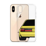 88-93 Notchback Yellow iPhone Case (Rear) - 5ohNation