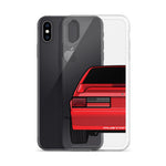 87-93 Red Hatchback iPhone Case (Rear) - 5ohNation