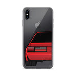88-93 Notchback Red iPhone Case (Rear) - 5ohNation