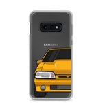 87-93 Orange Foxbody Samsung Case (Front) - 5ohNation