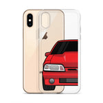 87-93 Red Foxbody iPhone Case (Front) - 5ohNation
