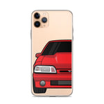 87-93 Red Foxbody iPhone Case (Front) - 5ohNation
