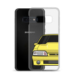 87-93 Yellow Foxbody Samsung Case (Front) - 5ohNation