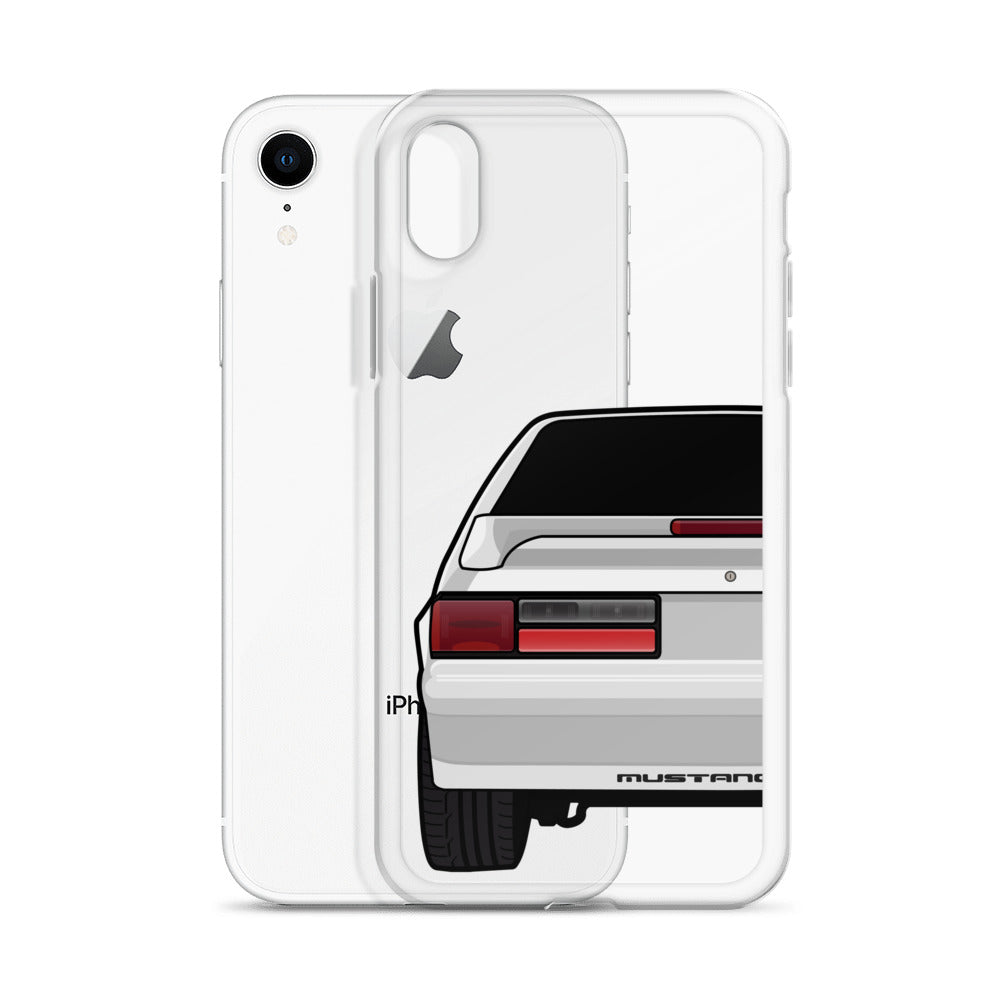 87-93 Silver Hatchback iPhone Case (Rear) - 5ohNation