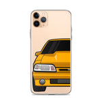 87-93 Orange Foxbody iPhone Case (Rear) - 5ohNation