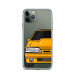 87-93 Orange Foxbody iPhone Case (Rear) - 5ohNation