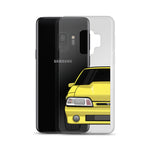 87-93 Yellow Foxbody Samsung Case (Front) - 5ohNation