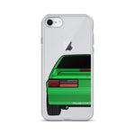 87-93 Green Hatchback iPhone Case (Rear) - 5ohNation