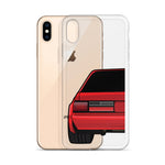 88-93 Notchback Red iPhone Case (Rear) - 5ohNation