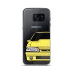 87-93 Yellow Foxbody Samsung Case (Front) - 5ohNation