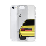 88-93 Notchback Yellow iPhone Case (Rear) - 5ohNation