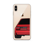 88-93 Notchback Red iPhone Case (Rear) - 5ohNation