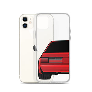 88-93 Notchback Red iPhone Case (Rear) - 5ohNation