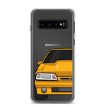 87-93 Orange Foxbody Samsung Case (Front) - 5ohNation