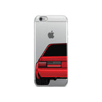 88-93 Notchback Red iPhone Case (Rear) - 5ohNation