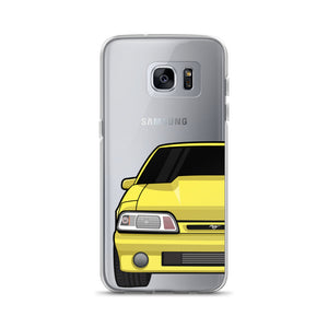87-93 Yellow Foxbody Samsung Case (Front) - 5ohNation
