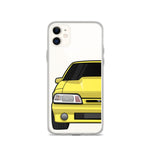87-93 Yellow Foxbody iPhone Case (Front) - 5ohNation