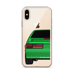 87-93 Green Hatchback iPhone Case (Rear) - 5ohNation