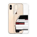 87-93 White Hatchback iPhone Case (Rear) - 5ohNation