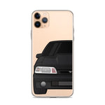 87-93 Black Foxbody iPhone Case (Front) - 5ohNation