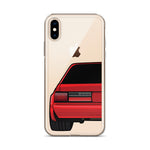 88-93 Notchback Red iPhone Case (Rear) - 5ohNation