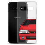 87-93 Red Foxbody Samsung Case (Rear) - 5ohNation