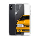 87-93 Orange Foxbody iPhone Case (Rear) - 5ohNation