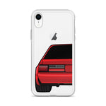 88-93 Notchback Red iPhone Case (Rear) - 5ohNation