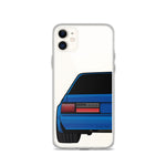 88-93 Notchback Blue iPhone Case (Rear) - 5ohNation