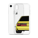 88-93 Notchback Yellow iPhone Case (Rear) - 5ohNation