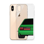 88-93 Notchback Green iPhone Case (Rear) - 5ohNation